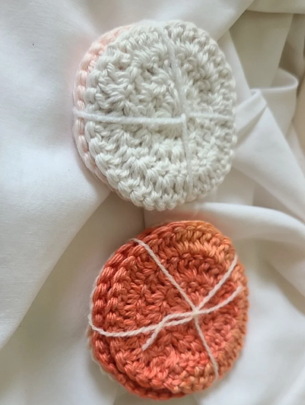 Handmade Crochet Face Scrubbies By Grey Dove Creations, NWOT